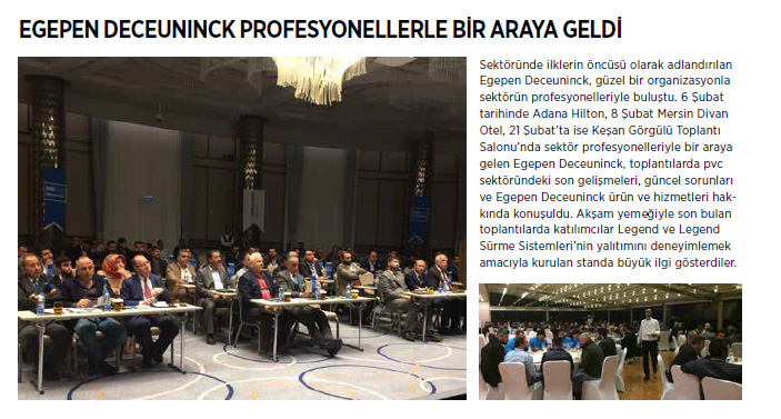 Egepen Deceuninck Profesyonellerle Bir Araya Geldi