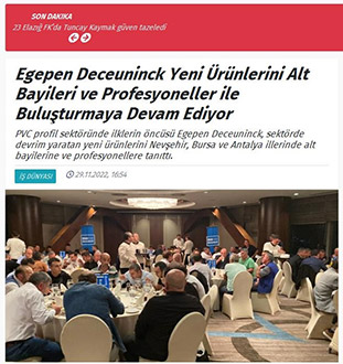 Yeni ürün alt bayilerle tanışmaya devam ediyor - Ekovitrin